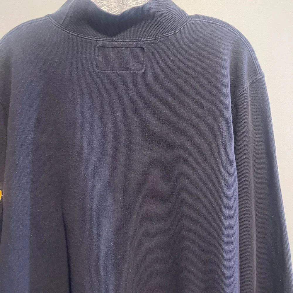 Vintage Abercrombie & Fitch Vintage 90s Mock Neck Sweatshirt Navy